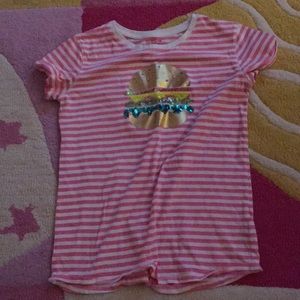 A sparkle burger kids tee